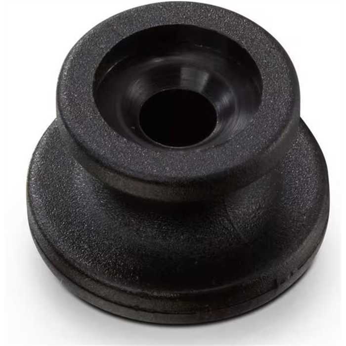 Bouton rond en plastique noir pour cordes extensibles diamètre 6-8 mm Bouton rond en plastique noir pour cordes extensibles diamètre 6-8 mm