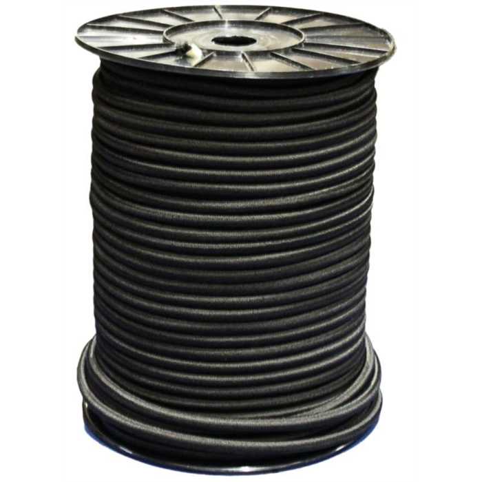 Cable élastique noir Ø8/mètre Cable élastique noir Ø8/mètre