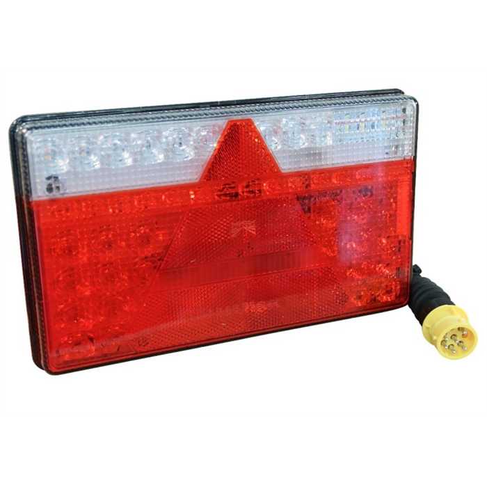 Feu arrière LED gauche 8 pins baîonnette jaune + 0.5m de câble, 8 x 1mm² Feu arrière LED gauche 8 pins baîonnette jaune + 0.5m de câble, 8 x 1mm²