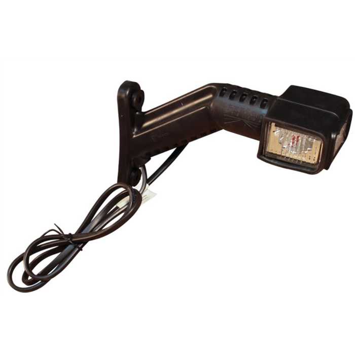 Feu d'encombrement DROIT Superpoint 4 LED rouge / blanc / orange 1,0 m de câble DC Feu d'encombrement DROIT Superpoint 4 LED rouge / blanc / orange 1,0 m de câble DC