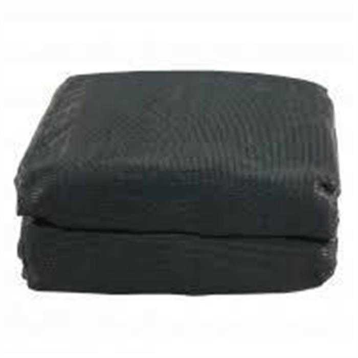 Filet de sécurité de lourde qualité 2500x1600mm PVC, 350 gr/m2 noir foncé RAL 9005 Filet de sécurité de lourde qualité 2500x1600mm PVC, 350 gr/m2 noir foncé RAL 9005