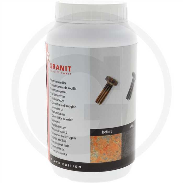 GRANIT BLACK EDITION Convertisseur de rouille 1000 ml GRANIT BLACK EDITION Convertisseur de rouille 1000 ml