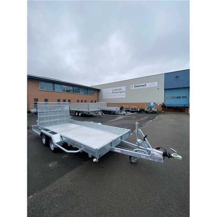 Hapert - Remorque porte-engin Indigo LF2 - 455x179 cm - 3500 kg - suspension parabolique Hapert - Remorque porte-engin Indigo LF2 - 455x179 cm - 3500 kg - suspension parabolique